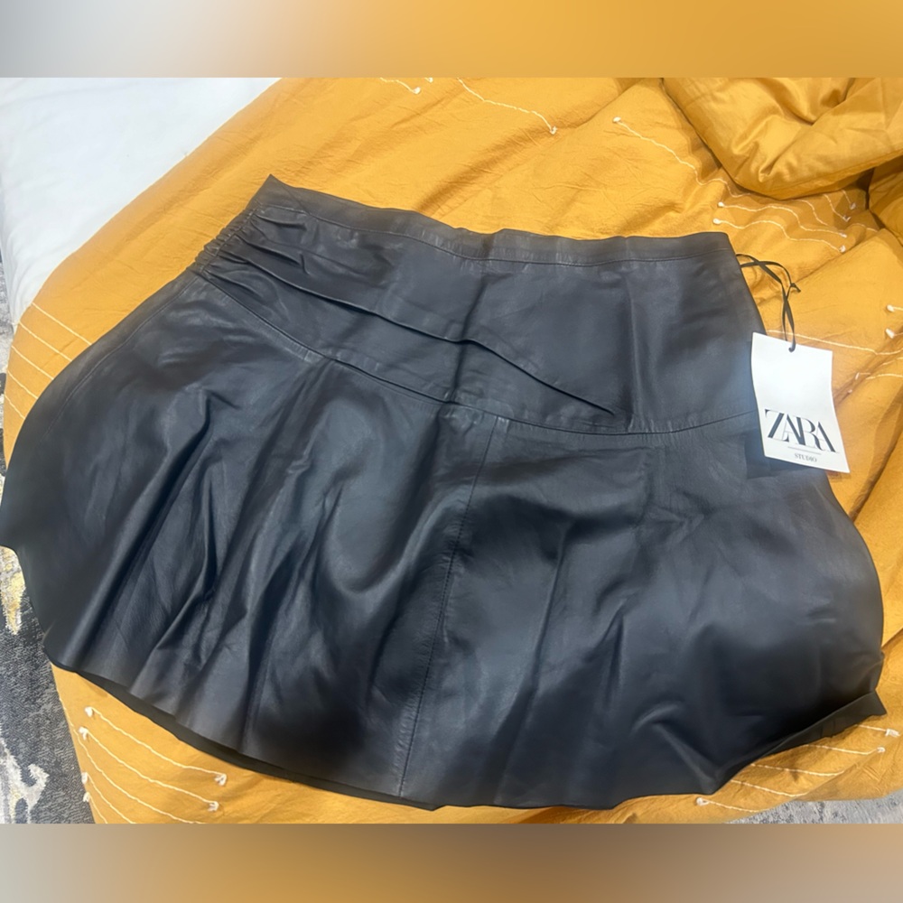 Zara leather skirt
